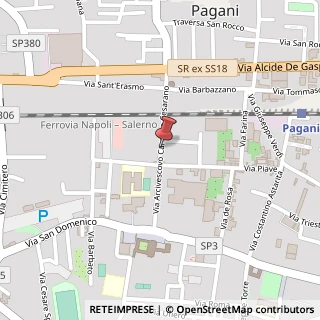 Mappa Via cesarano arcivescovo 97, 84016 Pagani, Salerno (Campania)
