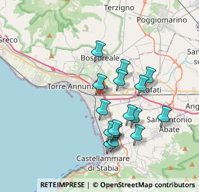 Mappa Via Provinciale Vigne Sant'Antonio, 80058 Torre Annunziata NA, Italia (3.5125)