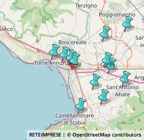 Mappa Via Provinciale Vigne Sant'Antonio, 80058 Torre Annunziata NA, Italia (3.75833)