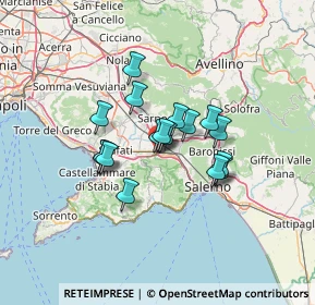 Mappa Via Nicola Bruni Grimaldi, 84014 Nocera Inferiore SA, Italia (9.98941)