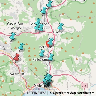 Mappa Via Cutinelli, 84081 Baronissi SA, Italia (5.653)