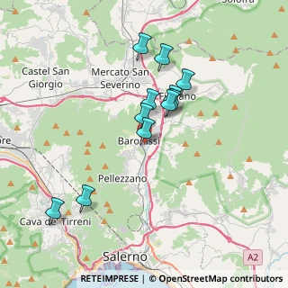 Mappa Via Cutinelli, 84081 Baronissi SA, Italia (3.41364)