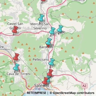 Mappa Via Cutinelli, 84081 Baronissi SA, Italia (5.49)