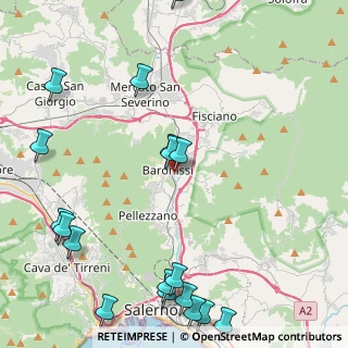 Mappa Via Cutinelli, 84081 Baronissi SA, Italia (6.375)