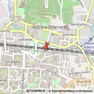 Mappa Via A. Bosco Lucarelli, 45, 84014 Nocera Inferiore, Salerno (Campania)