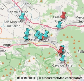 Mappa Via Giovio Paolo, 84014 Nocera Inferiore SA, Italia (3.65583)