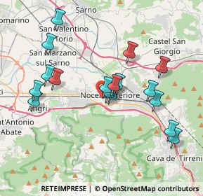 Mappa Via Carmine Buonoscontro, 84014 Nocera Inferiore SA, Italia (3.93941)