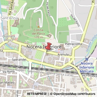 Mappa Piazza Zanardelli, 84014 Nocera Inferiore, Salerno (Campania)