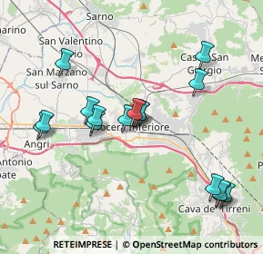 Mappa Piazza Giuseppe Zanardelli, 84014 Nocera inferiore SA, Italia (4.1675)