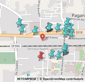 Mappa Via S. Erasmo, 84016 Pagani SA, Italia (0.2505)