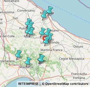 Mappa Monaci, 74015 Martina Franca TA, Italia (13.63214)