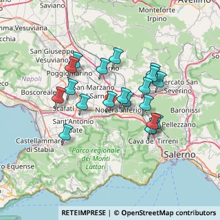 Mappa Via Alcide de Gasperi, 70015 Pagani SA, Italia (6.61789)