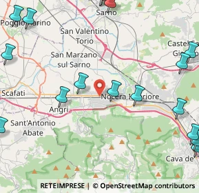 Mappa 84016 Pagani SA, Italia (6.89167)