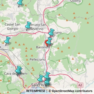 Mappa Via Guglielmo Oberdan, 84081 Baronissi SA, Italia (6.47455)