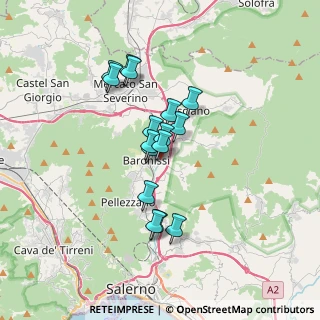 Mappa Via Guglielmo Oberdan, 84081 Baronissi SA, Italia (2.87125)