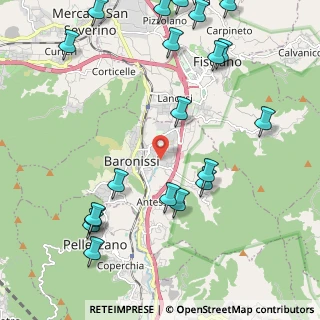 Mappa Via Guglielmo Oberdan, 84081 Baronissi SA, Italia (2.938)