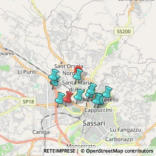 Mappa Via Ferdinando Magellano, 07100 Sassari SS, Italia (1.69273)