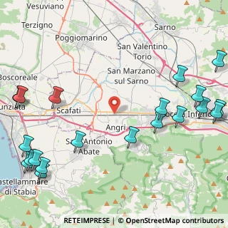 Mappa Via TRAVERSA FERROVIA II, 84012 Angri SA, Italia (6.7665)