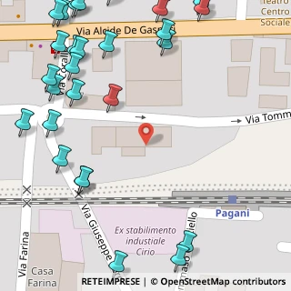 Mappa Via Tommaso Fusco, 84016 Pagani SA, Italia (0.0963)