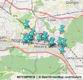 Mappa Via Alfaterna, 84015 Nocera superiore SA, Italia (1.37235)