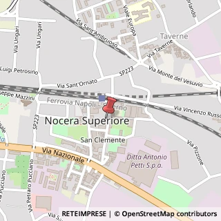 Mappa Via San Clemente, 87, 84015 Nocera Superiore, Salerno (Campania)
