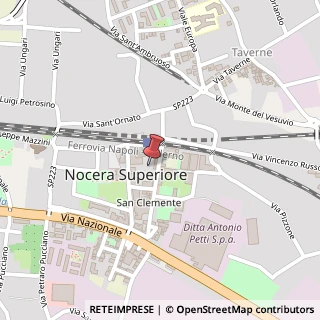 Mappa Via San Clemente, 197, 84015 Nocera Superiore, Salerno (Campania)