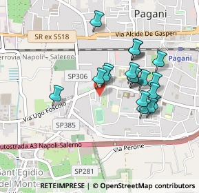 Mappa Via Angelo Mammì, 84016 Pagani SA, Italia (0.427)