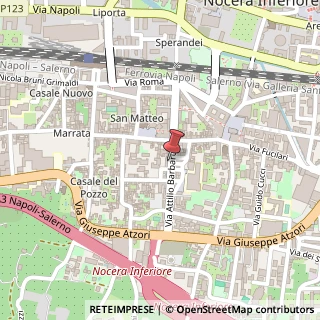 Mappa Via Attilio Barbarulo, 30, 84014 Nocera Inferiore, Salerno (Campania)
