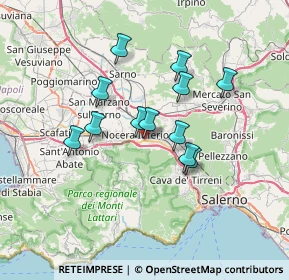 Mappa Via Famiglia Pietro Lamberti, 84014 Nocera Inferiore SA, Italia (5.97)