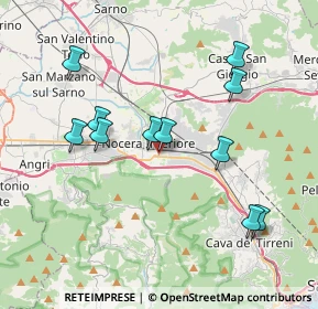 Mappa Via Famiglia Pietro Lamberti, 84014 Nocera Inferiore SA, Italia (4.07727)