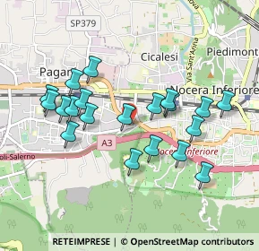 Mappa Via S. Chiara, 84016 Pagani SA, Italia (0.9475)