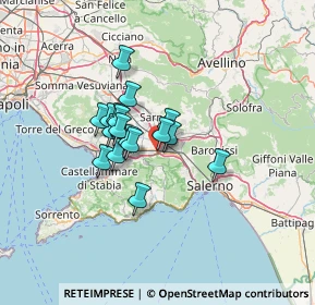 Mappa Via S. Chiara, 84016 Pagani SA, Italia (9.61941)