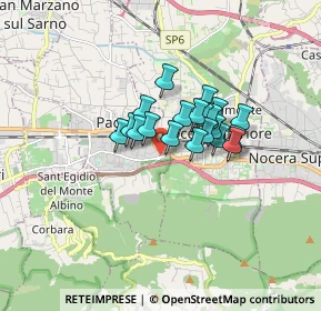 Mappa Via Salerno, 84016 Pagani SA, Italia (1.1315)