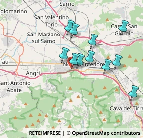 Mappa Via Salerno, 84016 Pagani SA, Italia (3.48455)