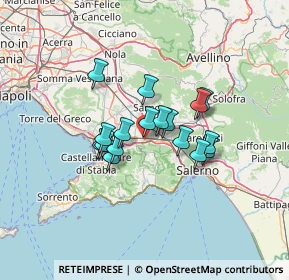 Mappa Via Guglielmo Marconi, 84016 Pagani SA, Italia (10.06235)