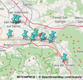 Mappa Viale San Francesco D'Assisi, 84014 Nocera Inferiore SA, Italia (3.92545)