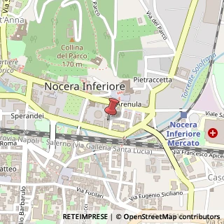 Mappa Via Gaetano Supino, 25, 84014 Nocera Inferiore, Salerno (Campania)