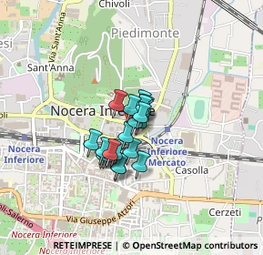 Mappa Via G. B. Vico, 84014 Nocera Inferiore SA, Italia (0.2455)