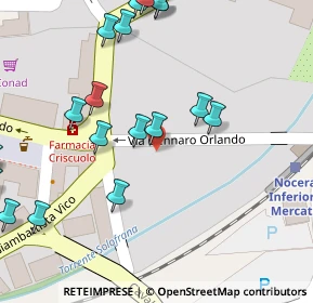 Mappa Via G. Orlando, 84014 Nocera Inferiore SA, Italia (0.0905)