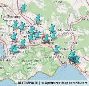 Mappa Via Padre Prisco Pecoraro, 84014 Nocera Inferiore SA, Italia (9.1295)