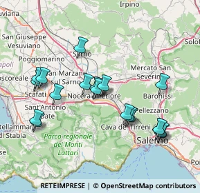 Mappa Via Padre Prisco Pecoraro, 84014 Nocera Inferiore SA, Italia (7.912)