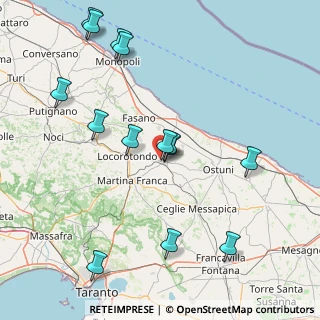 Mappa Via delle Ginestre, 72014 Cisternino BR, Italia (19.48929)