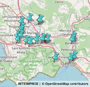 Mappa Via Egri Erbstein, 84014 Nocera Inferiore SA, Italia (7.907)