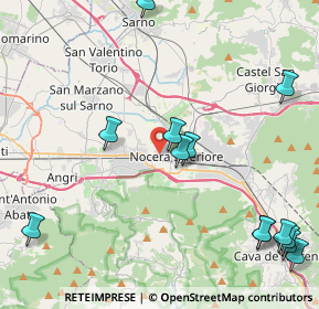Mappa Via Francesco De Chiara, 84014 Nocera Inferiore SA, Italia (5.93538)