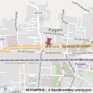 Mappa Via Alcide de Gasperi, 237, 84016 Pagani, Salerno (Campania)