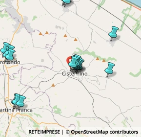 Mappa Via Madonna del Soccorso, 72014 Cisternino BR, Italia (4.6475)