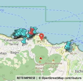 Mappa Via Castiglione I° Traversa, 80074 Casamicciola Terme NA, Italia (1.02)