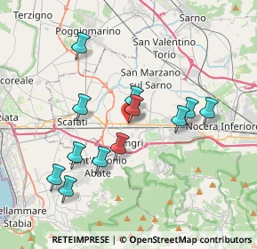Mappa Via Nazionale, 84010 Angri SA, Italia (3.81667)