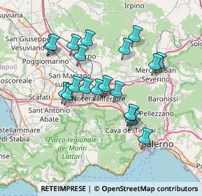 Mappa Via Vincenzo Calenda, 84014 Nocera Inferiore SA, Italia (6.8445)