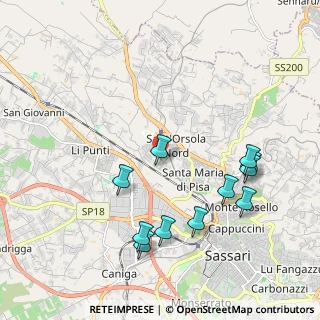 Mappa Via Raffaello Oggiano, 07100 Sassari SS, Italia (2.30091)